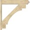 Ekena Millwork Merced Rough Sawn Arts and Crafts Outlooker, Douglas Fir, 8"W x 44"D x 44"H OUT08X44X44MRC03RDF - alternate 4